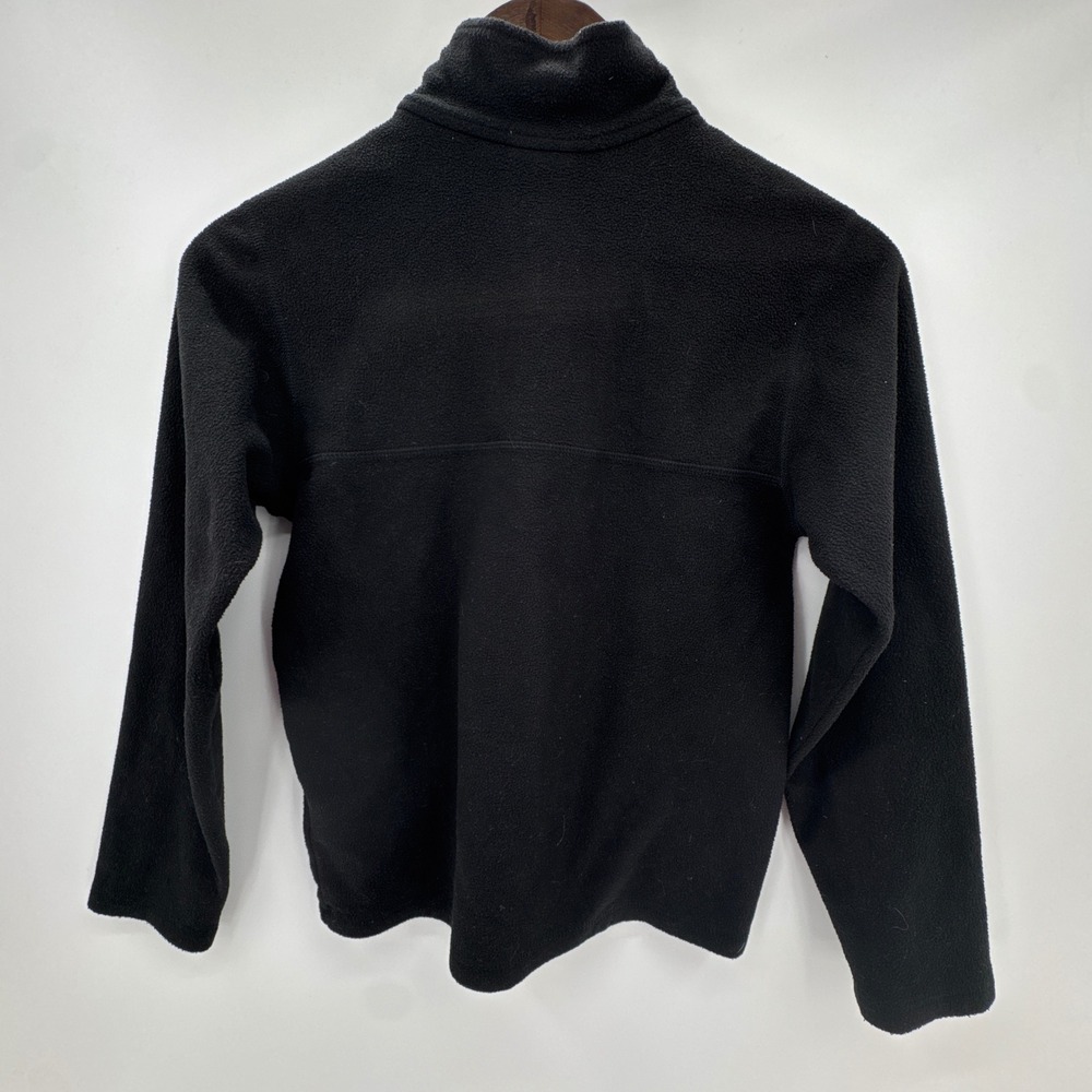 The North Face Glacier Fleece Sweater Boys Medium 10/12 Black Mock Neck 1/4 Zip - Picture 2 of 15